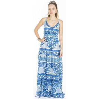 Vêtements Femme Robes longues Isla Bonita By Sigris Longue Robe Midi Azul