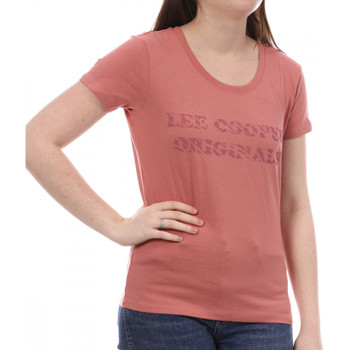 Vêtements Femme T-shirts Billabong manches courtes Lee Cooper LEE-009429 Rose
