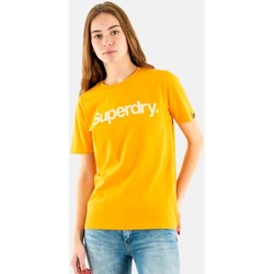 Vêtements Femme T-shirts manches courtes Superdry w1010710a etz track gold jaune