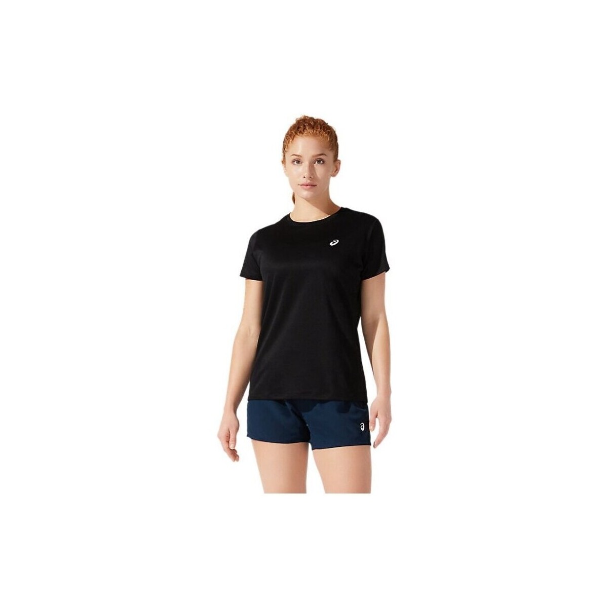 Vêtements Femme T-shirts manches courtes Asics Core SS Top Noir