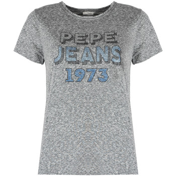 Vêtements Femme T-shirts manches courtes Pepe JEANS Goldie PL504817 | Bibiana Gris