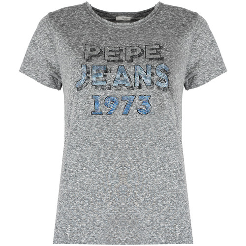 Vêtements Femme T-shirts manches courtes Pepe CALVIN JEANS PL504817 | Bibiana Gris