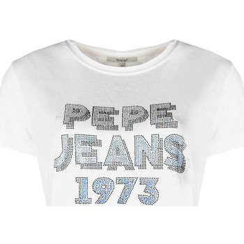 Vêtements Femme T-shirts manches courtes Pepe jeans PL504817 | Bibiana Blanc