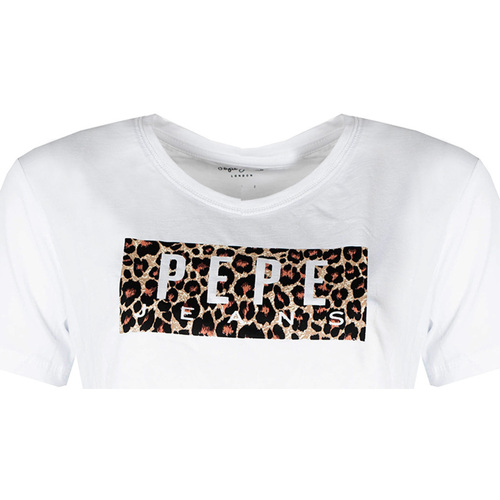 Vêtements Femme T-shirts manches courtes Pepe jeans PL504996 | Cristinas Blanc
