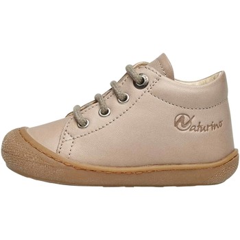 Chaussures Baskets basses Naturino COCOON-petites chaussures premiers pas en cuir nappa marronclair