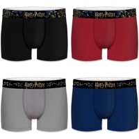 Sous-vêtements Homme Boxers Harry Potter Lot de 4 Boxers coton homme Uni Gris