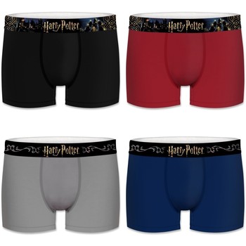 Sous-vêtements Homme Boxers Harry Potter Lot de 4 Boxers coton homme Uni Gris