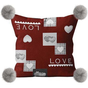 Home & Living Coussins Soleil D'Ocre Love Rouge
