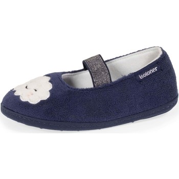 Chaussures Fille Chaussons Isotoner Chaussons Ballerines élastique Marine