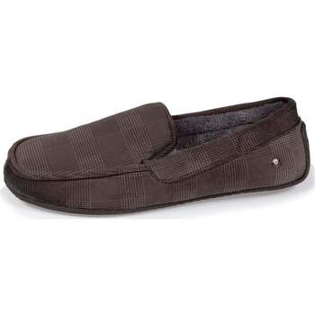 Chaussures Homme Chaussons Isotoner Chaussons Mules velours ultra doux Gris