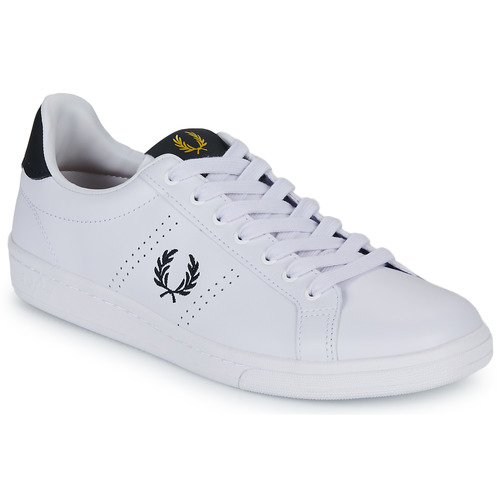 Fred Perry B721 LEATHER Blanc / Marine - Livraison Gratuite | Spartoo ! -  Chaussures Baskets basses Homme 109,70 €