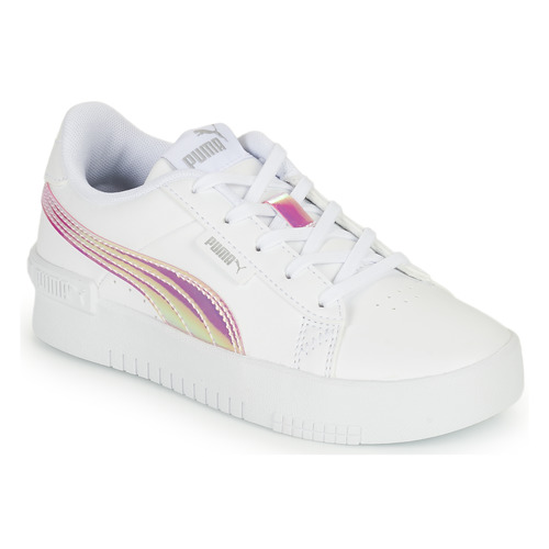 Chaussures Fille Baskets basses Puma JADA HOLO PS Blanc / Rose