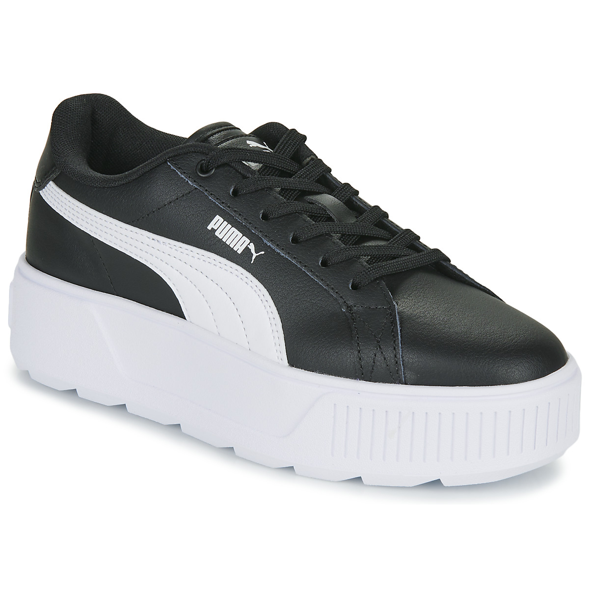 Chaussures Enfant Puma After Mirage Mox Suede Marathon Running Shoes Sneakers 381000-01 KARMEN L JR Noir / Blanc