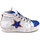 Chaussures Fille Baskets mode Reqin's rosane mix nap/glitt Bleu