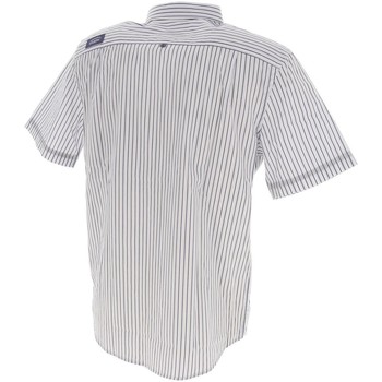 Vêtements Oxbow Candrio wht stripes mc shirt Blanc - Vêtements Chemises manches courtes Homme 55 