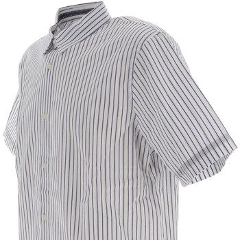 Vêtements Oxbow Candrio wht stripes mc shirt Blanc - Vêtements Chemises manches courtes Homme 55 