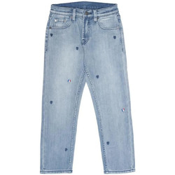 Vêtements Fille Girl Jeans droit Teddy Smith 50105948D Bleu
