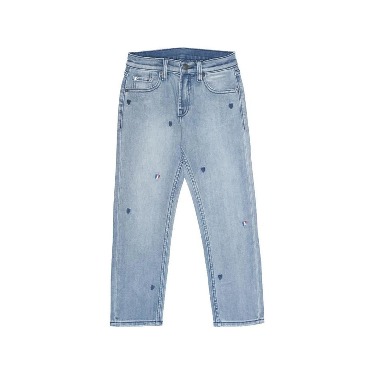 Vêtements Fille Jeans droit Teddy Smith 50105948D Bleu