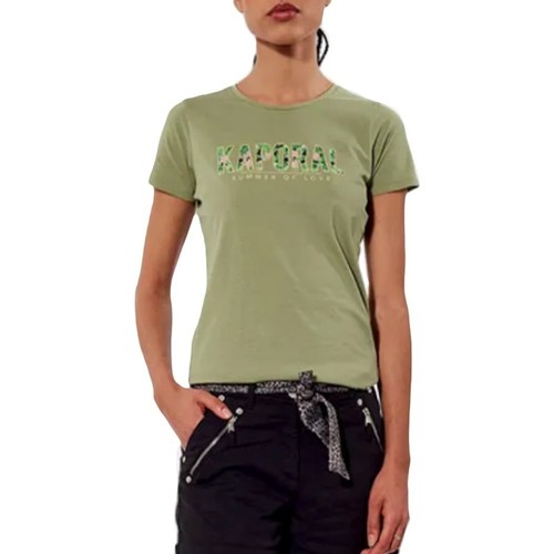 Vêtements Femme T-shirts manches courtes Kaporal Kecil tileul Kaki