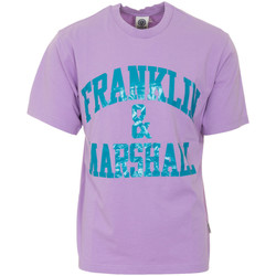 Vêtements Homme T-shirts manches courtes Franklin & Marshall T-shirt à manches courtes violet wave