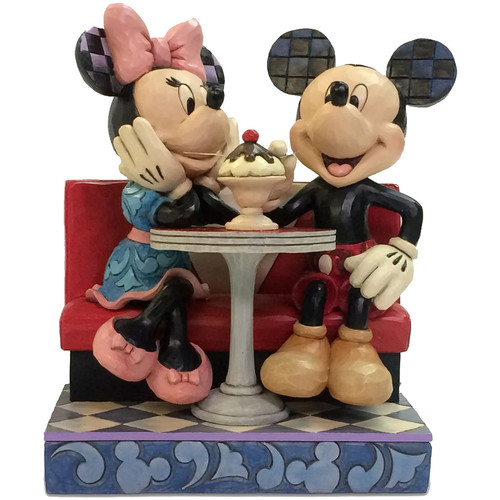 Loints Of Holla Statuettes et figurines Enesco Figurine Collection Mickey et Minnie Soda Multicolore