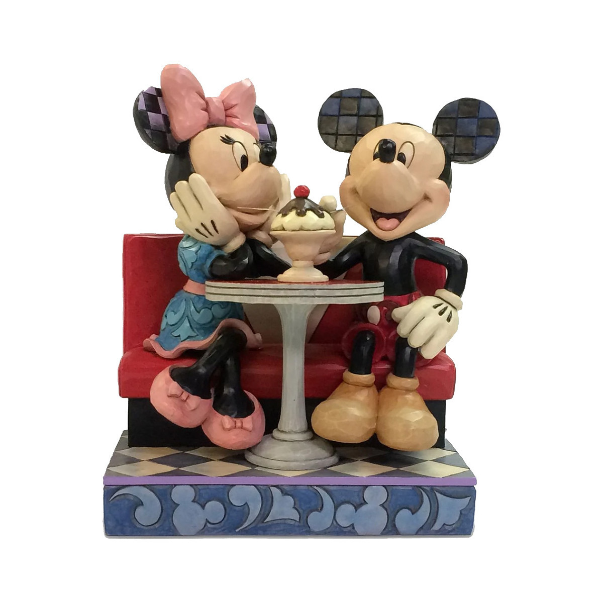 Maison & Déco Statuettes et figurines Enesco Figurine Collection Mickey et Minnie Soda Multicolore