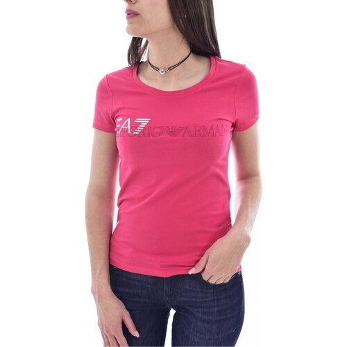 Vêtements Femme T-shirts & Polos Emporio Armani EA7 6KTT58 TJ2HZ Rose
