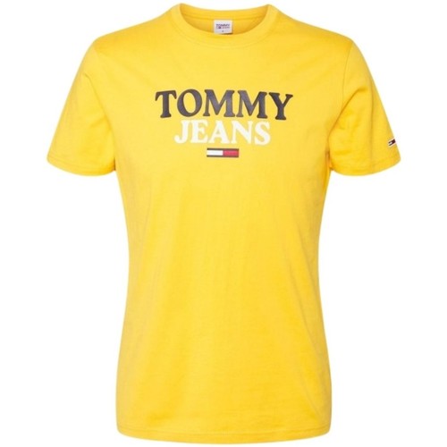 Vêtements Homme T-shirts & Polos Tommy Jeans T Shirt  Homme Ref 55522 Jaune Jaune