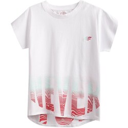 Vêtements Fille T-shirts manches courtes 4F JTSD006 Rouge, Blanc