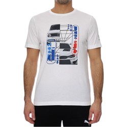 Vêtements Homme T-shirts manches courtes Puma Bmw Motorsport Graphic Tee Noir, Blanc