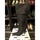 Chaussures Femme Bottes ville Boutiques indépendante Bottes noires imitation daim talon aiguille taille 38 Noir