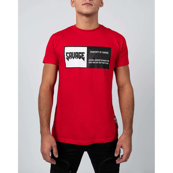 Vêtements Homme T-shirts manches courtes Savage CREW IMSAVAGE Rouge