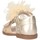 Chaussures Fille Sandales et Nu-pieds Florens E2050 Sandales Enfant Nappa de platine scintillant Multicolore