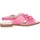 Chaussures Fille Sandales et Nu-pieds Florens F3352 Sandales Enfant Paillettes fuchsia Rose