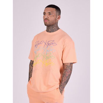 Vêtements Homme T-shirts & Polos Project X Paris Boxy Fit Long Sleeve Back Slogan Print Hoodie Orange