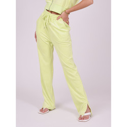 Vêtements Femme Pantalons de survêtement de réduction avec le code APP1 sur lapplication Android Pantalon F224152 Jaune fluo