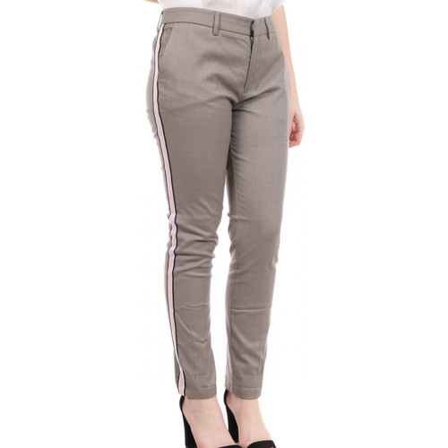Chinos & Carrots Teddy Smith 30113715D Gris - Vêtements Chinos / Carrots Femme 34 