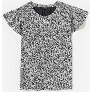 Vêtements Femme T-shirts manches courtes Le Temps des Cerises T-shirt à motif floral maggi noir Noir