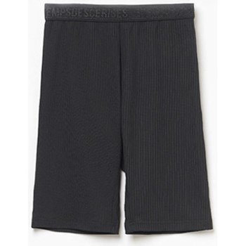 Vêtements Fille Shorts / Bermudas Elasthanne / Lycra / Spandexises Short cycliste ribgi noir Noir
