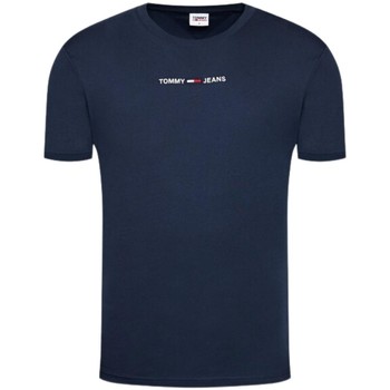 Vêtements Homme T-shirts & Polos Tommy Jeans T Shirt Homme  Ref 55455 Marine Bleu