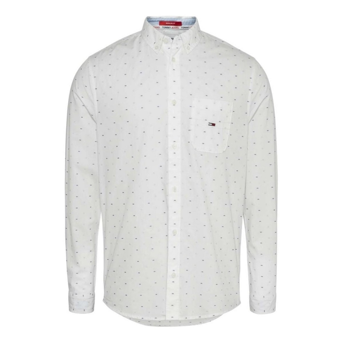 Vêtements Homme Chemises manches longues Tommy Jeans Chemise  Ref 55527 YBR Blanc Blanc