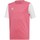 Vêtements Garçon T-shirts manches courtes adidas Originals Junior Estro 19 Rose, Blanc