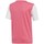 Vêtements Garçon T-shirts manches courtes adidas Originals Junior Estro 19 Rose, Blanc