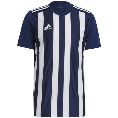 Vêtements Homme T-shirts manches courtes brazil adidas Originals Striped 21 Blanc, Bleu marine