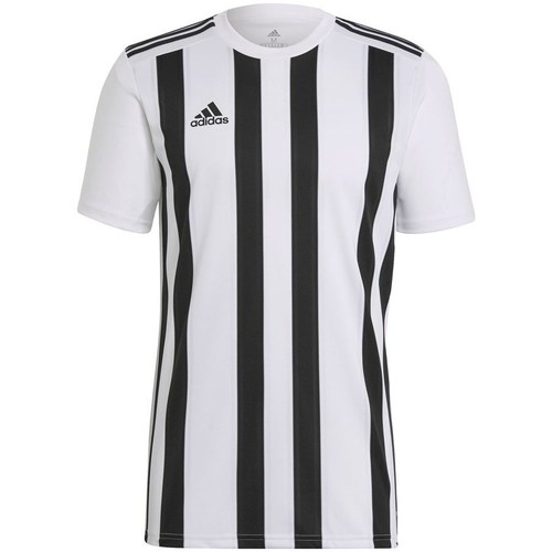 Vêtements Homme T-shirts manches courtes adidas Originals Striped 21 Blanc, Noir