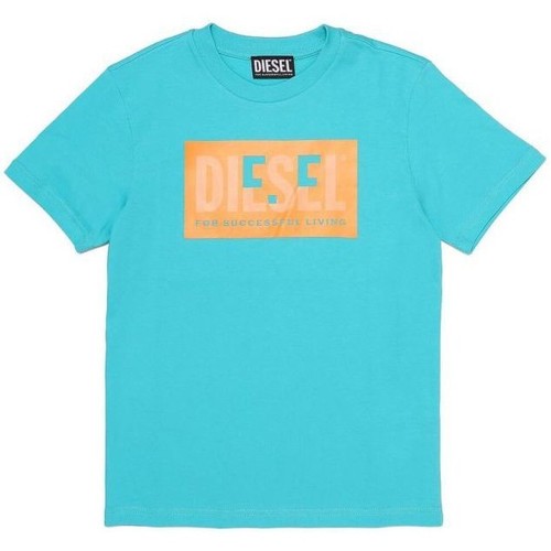 T-shirts & Polos Diesel J00581 00YI9 TMILEY-K50K CERAMIC Bleu - Vêtements T-shirts manches courtes Enfant 39 