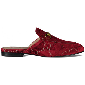 Chaussures Femme Sabots Gucci Mules Princetown Rouge