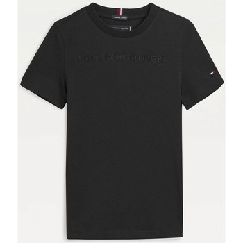 Vêtements Garçon T-shirts & Polos Tommy Hilfiger KB0KB07014T CONSCIOUS LOGO-BDS Noir