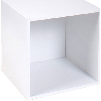 Maison & Déco Malles / coffres de rangements Casâme Meuble 1 case avec fond 32 x 30 x 32 cm Blanc