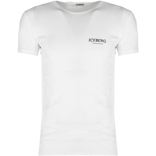 Iceberg ICE1UTS01 Blanc - Vêtements T-shirts manches courtes Homme 32,15 €